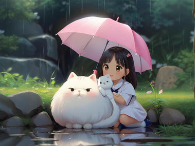 唉，今天又下雨了。